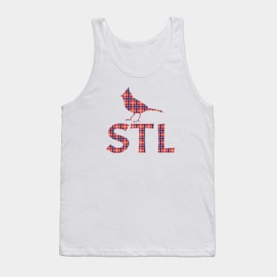 Cardinals Plaid Tank Top